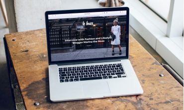 Webdesign Darstellung am Laptop in München